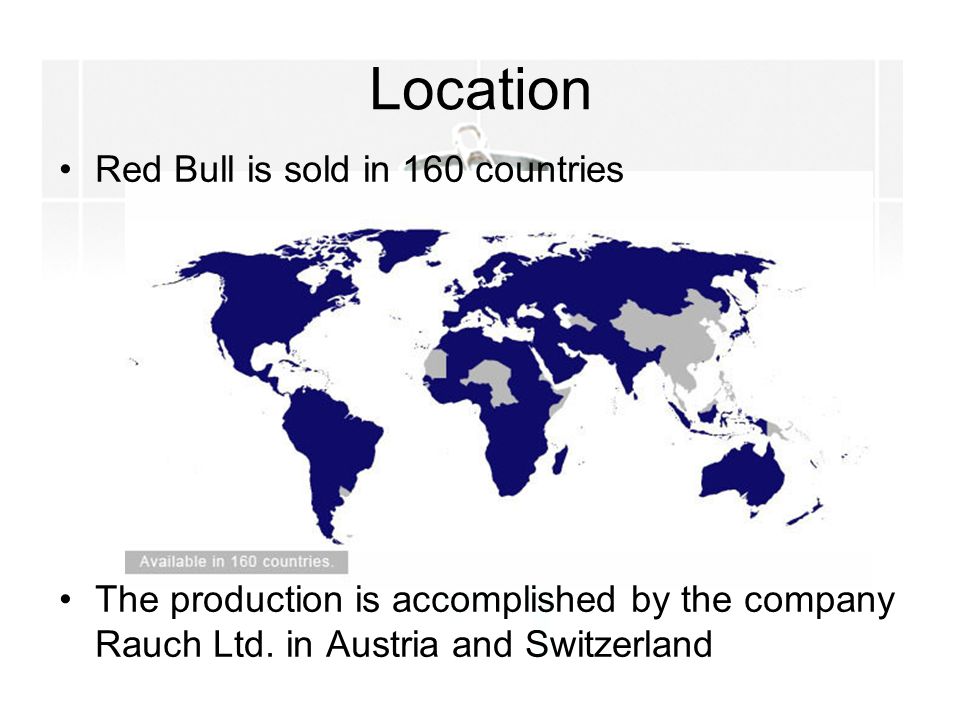 RED BULL Company description by the Turtles. Basic Information World's  biggest energy drink producer Found in 1984 by Dietrich Mateschitz  Headquarters: - ppt download