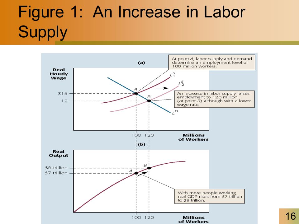 16 Figure 1: An Increase in Labor Supply