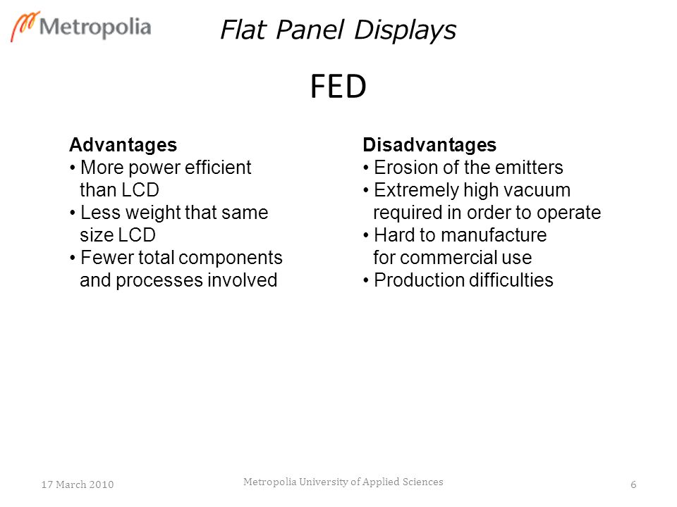 advantages of flat panel display screens quotation