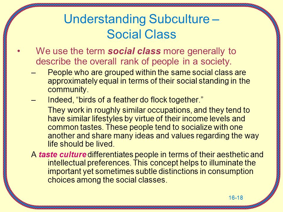 Cultural (Subculture) Influences On Consumer Behavior Section 4&5 ...