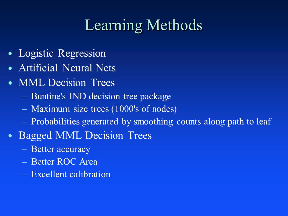 Using Machine Learning to Model Standard Practice: Retrospective Analysis  of Group C-Section Rate via Bagged Decision Trees Rich Caruana Cornell CS  Stefan. - ppt download