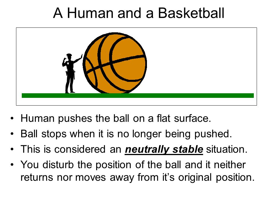 A Human and a Basketball Human pushes the ball on a flat surface.