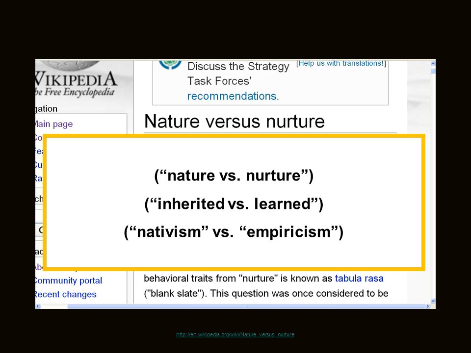 ( nature vs.