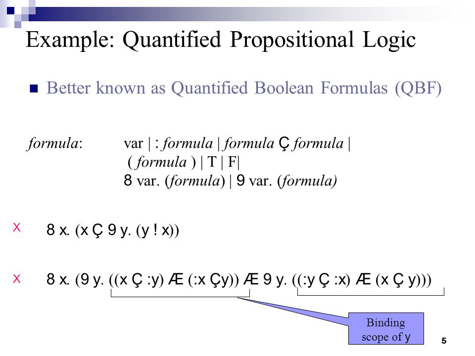 1 Quantified Formulas Acknowledgement Qbf Slides Borrowed From S Malik Ppt Download