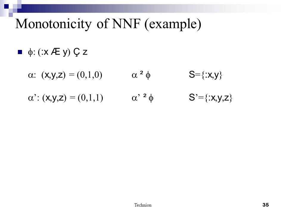 Ofer Strichman Technion 1 Decision Procedures In First Order Logic Part I Introduction Ppt Download