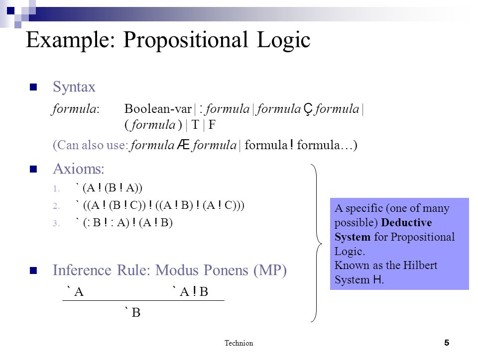 Ofer Strichman Technion 1 Decision Procedures In First Order Logic Part I Introduction Ppt Download