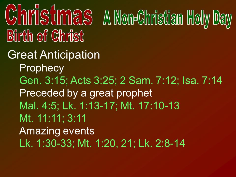 Great Anticipation Prophecy Gen 315 Acts 325 2 Sam 7
