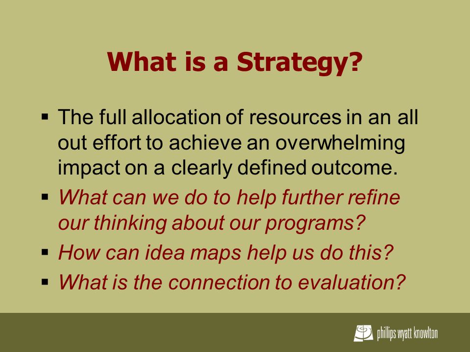 What is a Strategy.