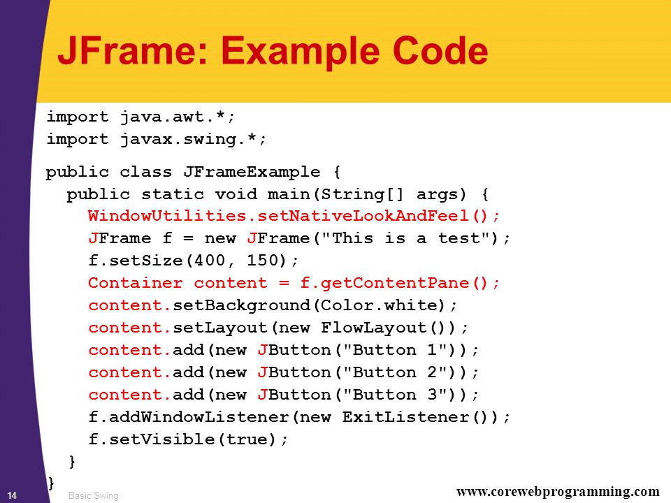 Marty Hall Larry Brown Web Core Programming 1 Basic Swing