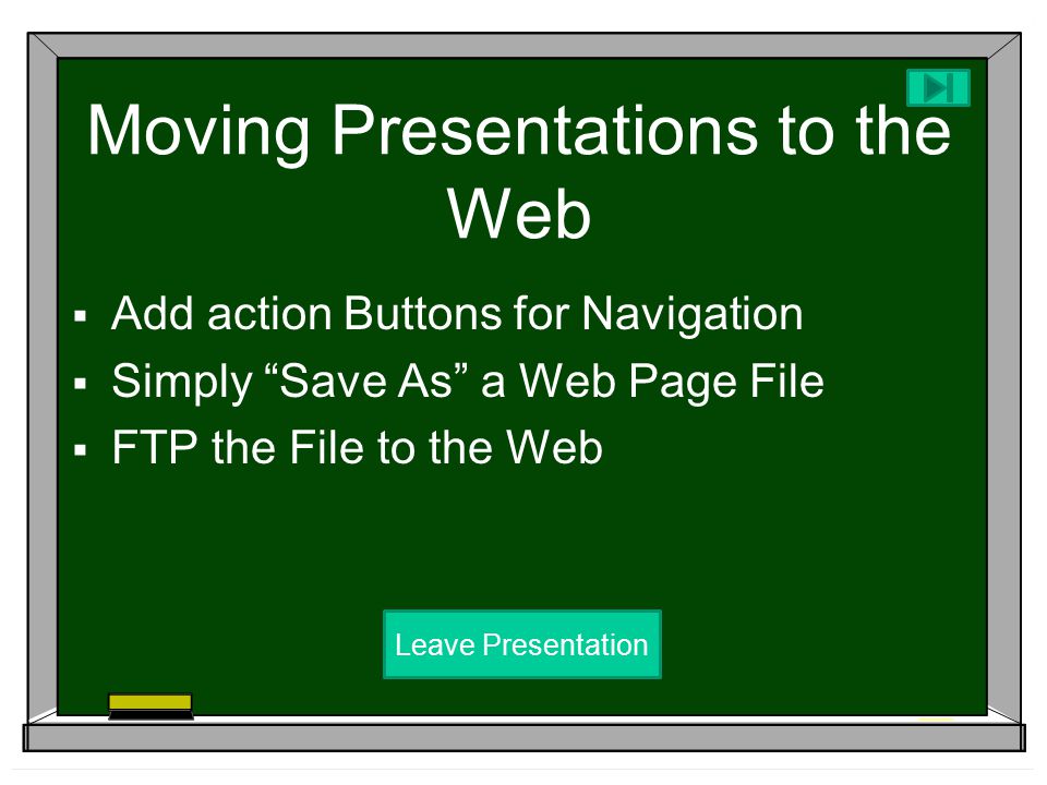 Keeping Media Insertions Simple Leave Presentation