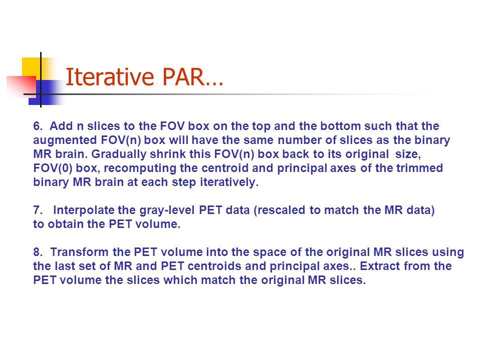 Iterative PAR… 6.