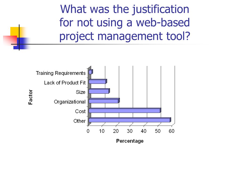 What was the justification for not using a web-based project management tool