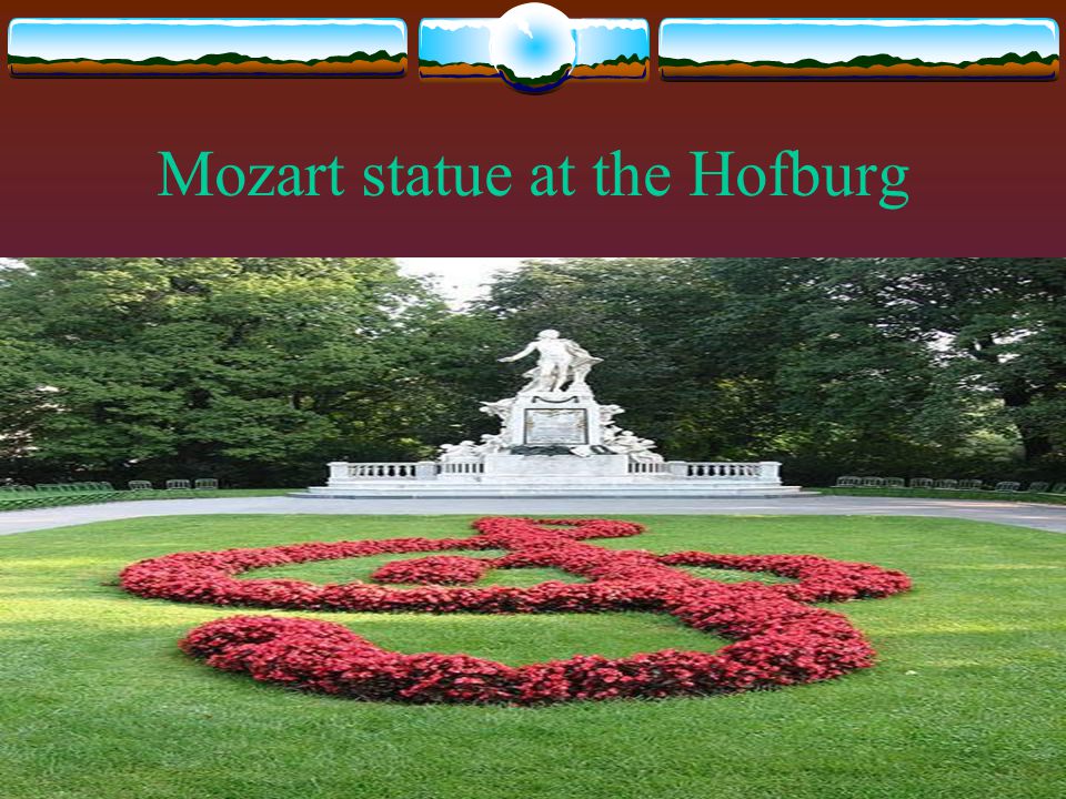 Mozart statue at the Hofburg
