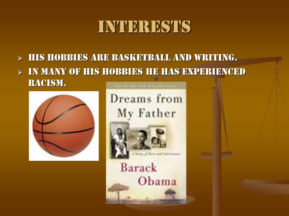 Interests HHHHis hobbies are basketball and writing.