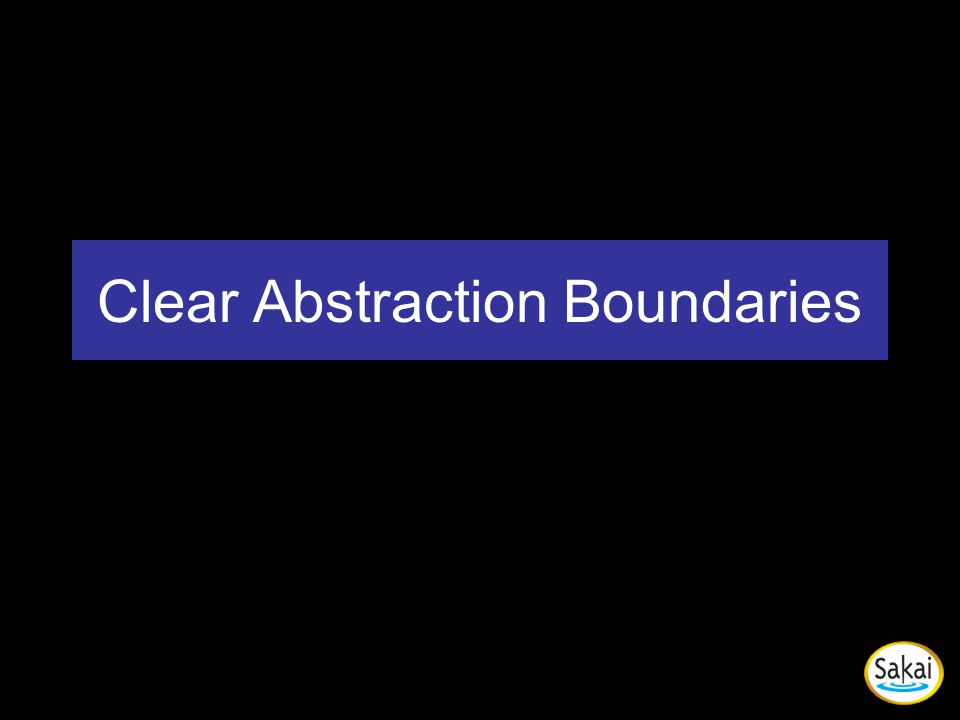 Clear Abstraction Boundaries