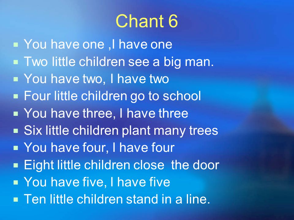 Chant 1 Open The Window Take A Fresh Breath Wash Your