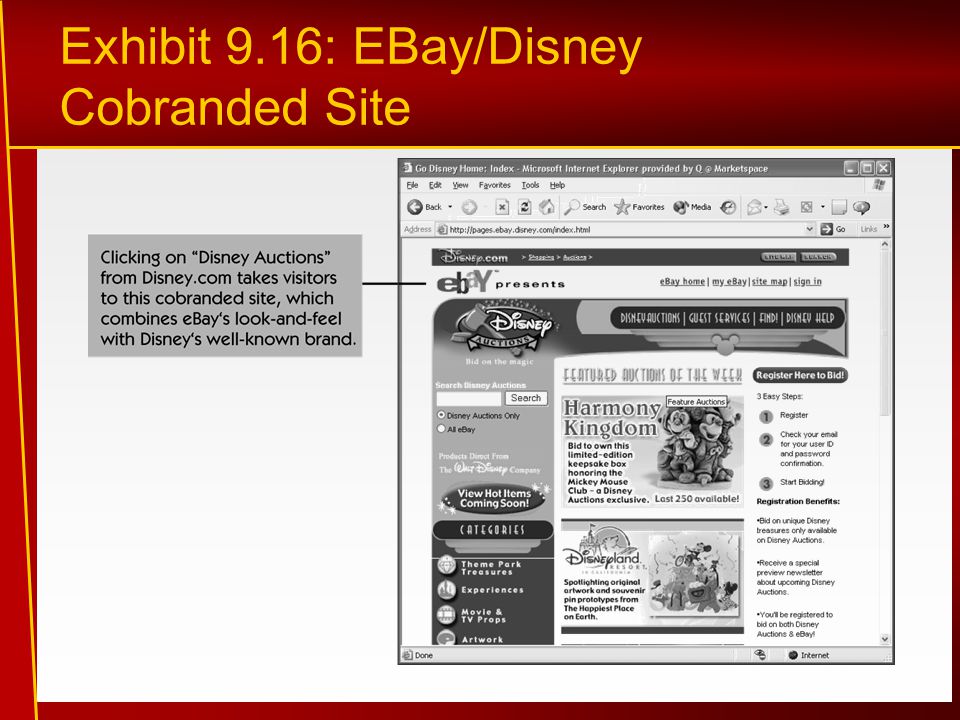 Exhibit 9.16: EBay/Disney Cobranded Site