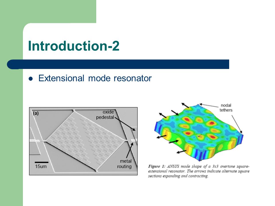 Introduction-2 Extensional mode resonator