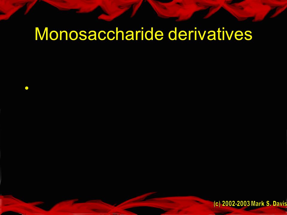 Monosaccharide derivatives