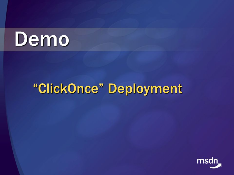 ClickOnce Deployment Demo