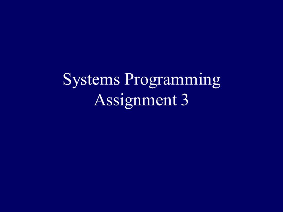 Systems Programming Assignment 3. Mission name Skill Time PreRequisites ...