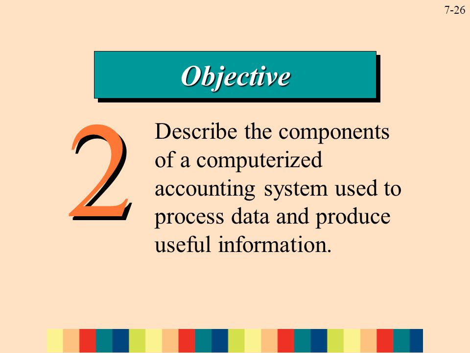 Describe the components of a computerized accounting system used to process data and produce useful information.