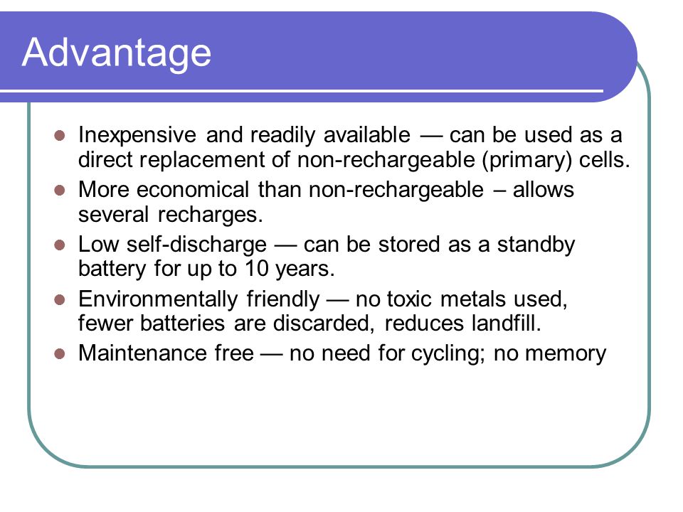 The Power of Information Technology Battery used in Portable Device. - ppt  download