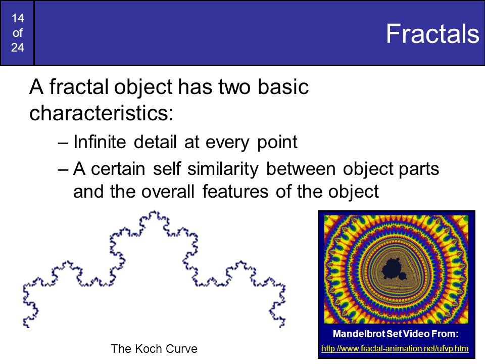 characteristics of fractals