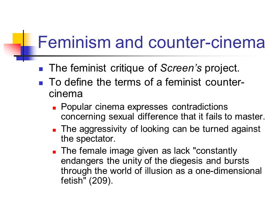 Feminism and film theory To understand and critique gender hierarchies and  patriarchal ideologies in commercial narrative cinema. To define the terms  of. - ppt download