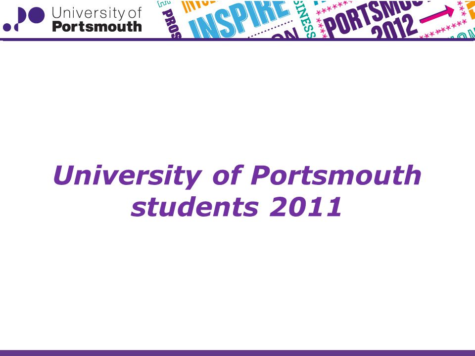 University of Portsmouth students 2011