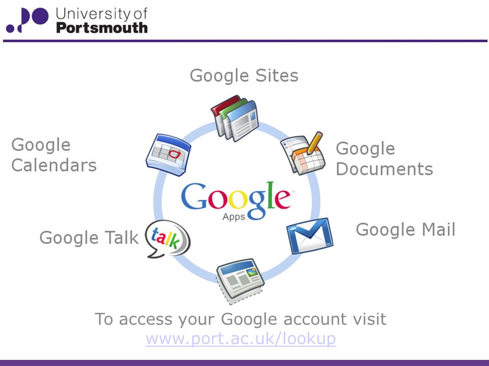 To access your Google account visit