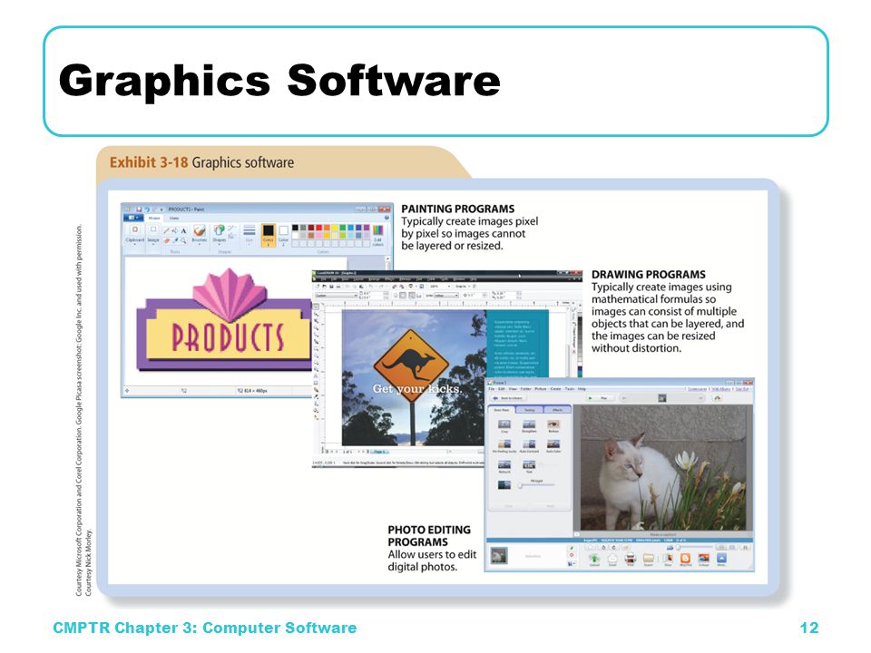 Graphics Software CMPTR Chapter 3: Computer Software12