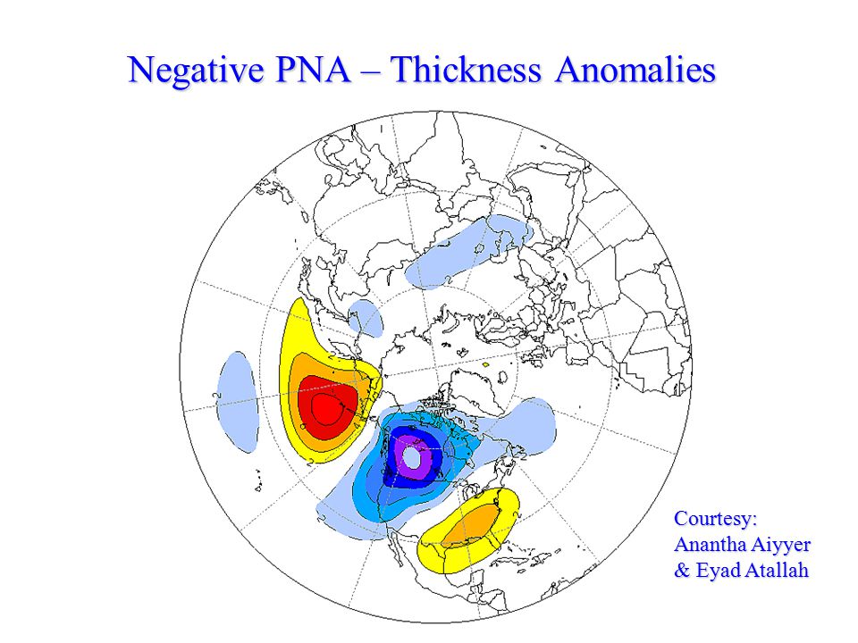 Negative PNA – Thickness Anomalies Courtesy: Anantha Aiyyer & Eyad Atallah