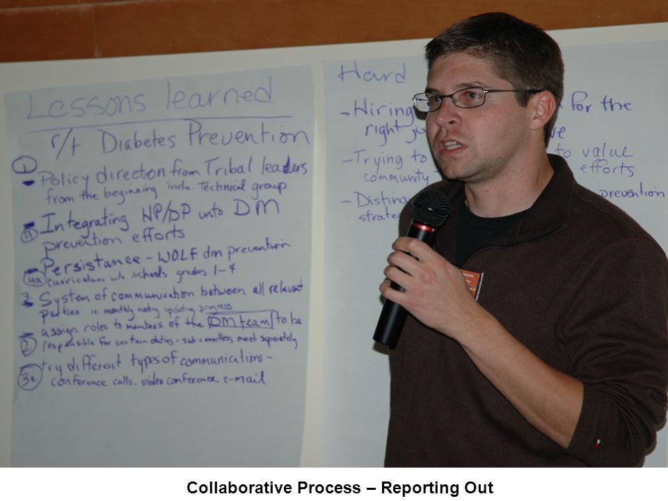 Collaborative Process – Reporting Out