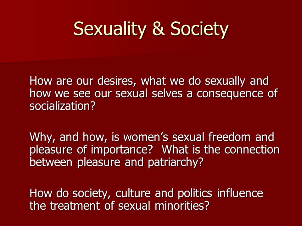 Measuring Aspects Of Sexuality And Gender