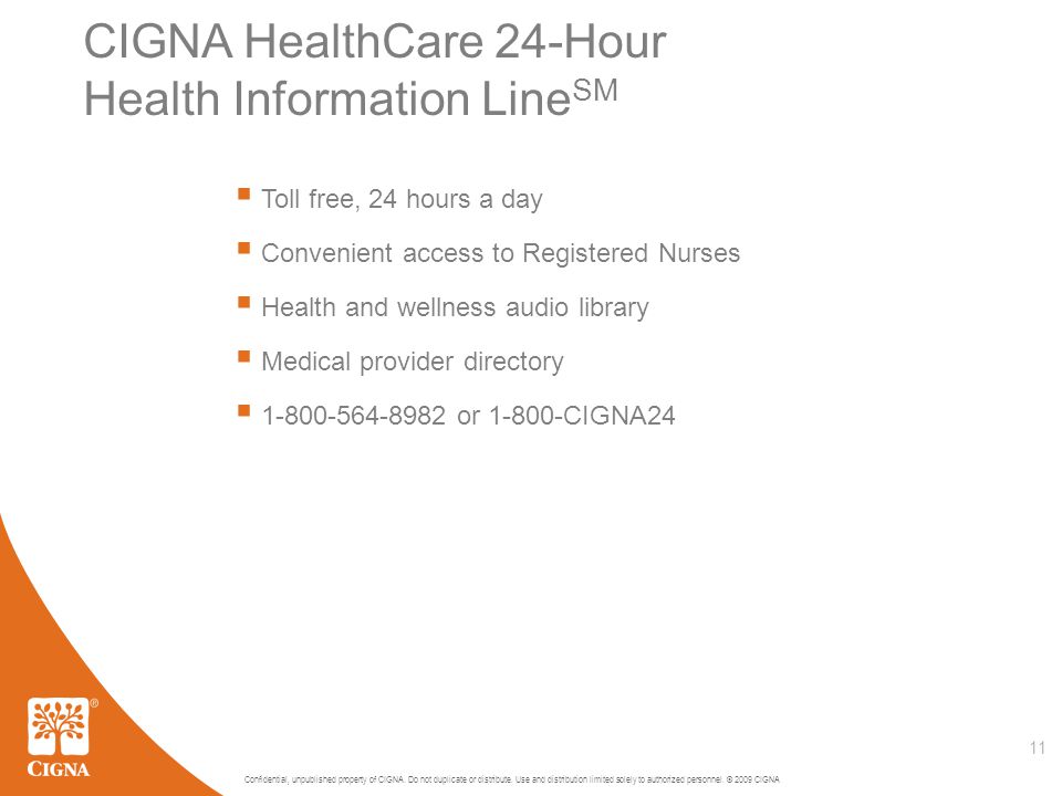 24 hour cigna nurse line