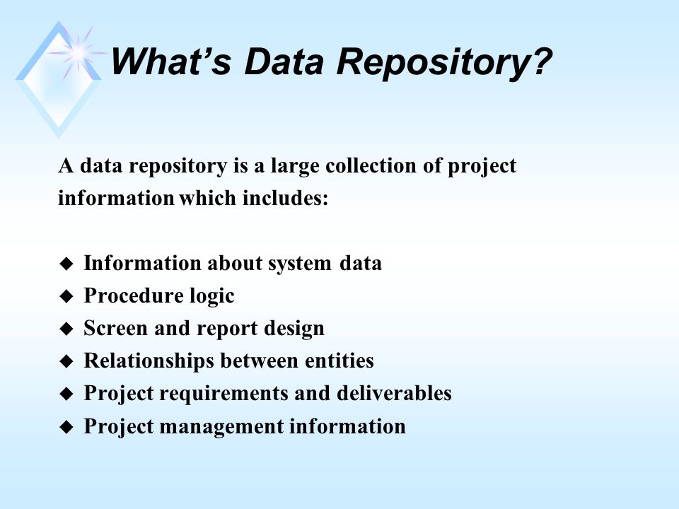 What’s Data Repository.
