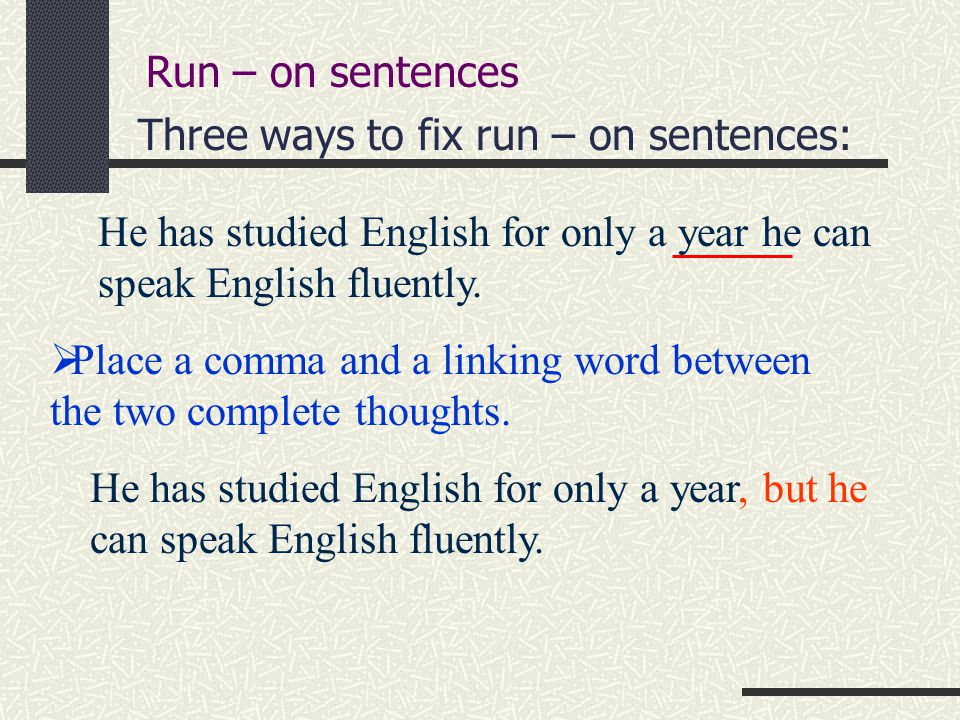 Learn To Write Chapter The Sentence Lecture One Common Errors Ppt Download