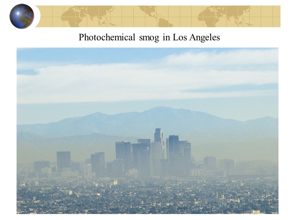 Photochemical smog in Los Angeles