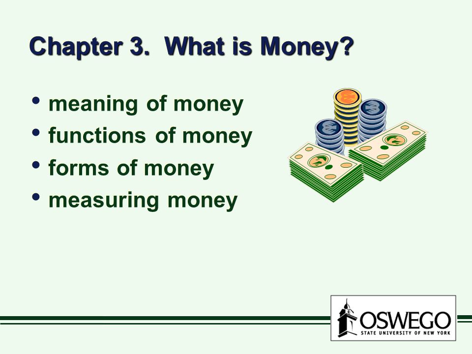 Forms of money