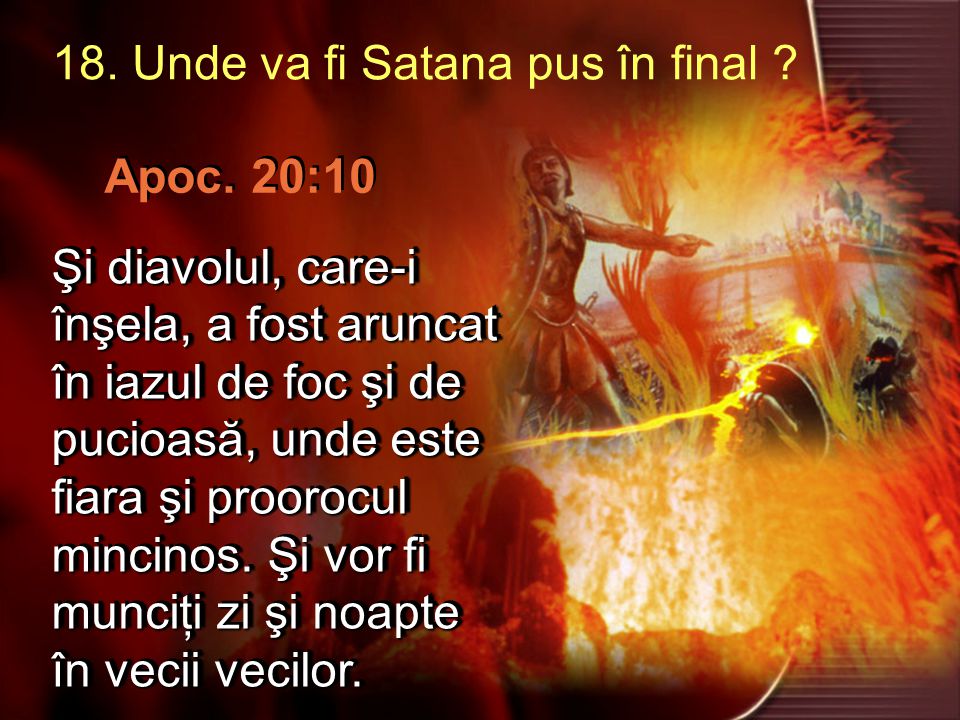 Feat two weeks Reserve ÎNŞELĂTORUL DIN APOCALIPSA. Multele titluri ale lui Satan. - ppt download