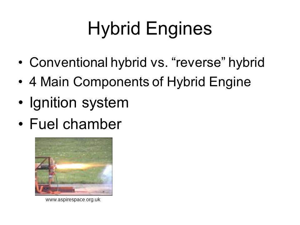 Hybrid Engines Conventional hybrid vs.