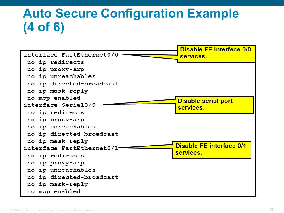 2007 Cisco Systems, Inc. All rights reserved.ISCW-Mod5_L4 1 Implementing  Secure Converged Wide Area Networks (ISCW) - ppt download