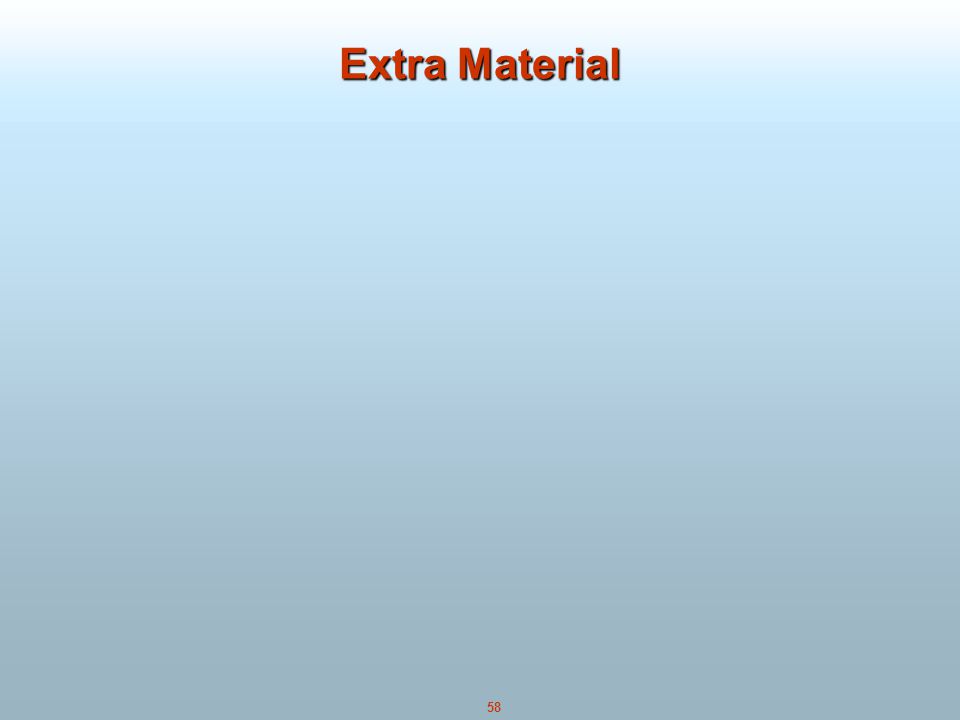 58 Extra Material