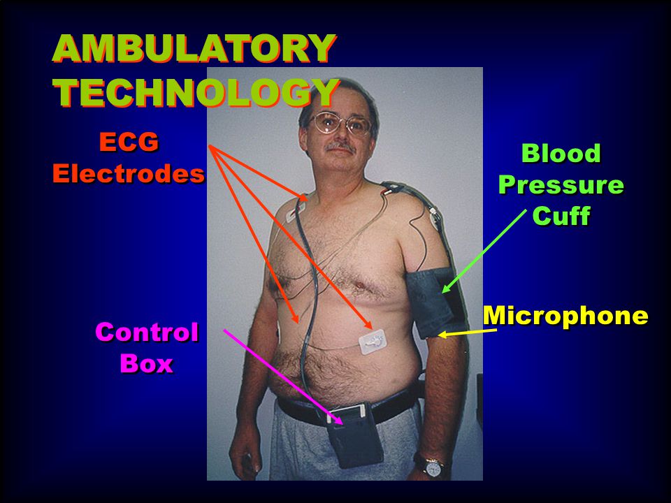 AMBULATORY TECHNOLOGY ECG Electrodes Blood Pressure Cuff Microphone Control Box