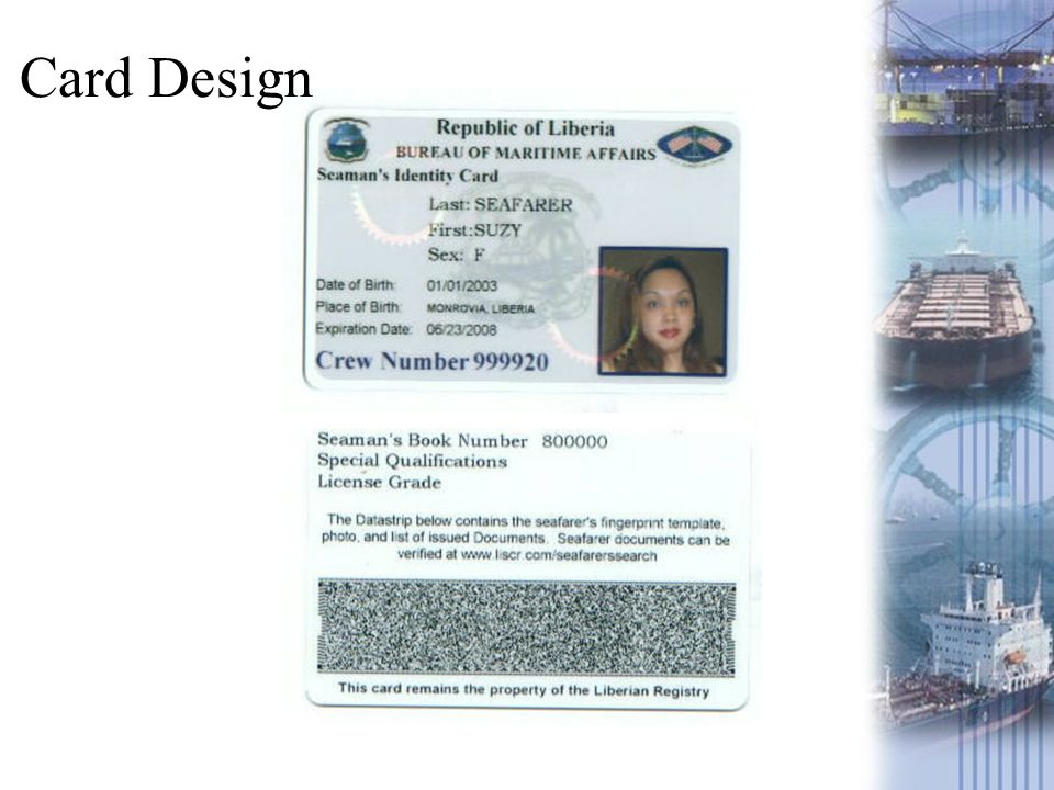Seaman Id Card