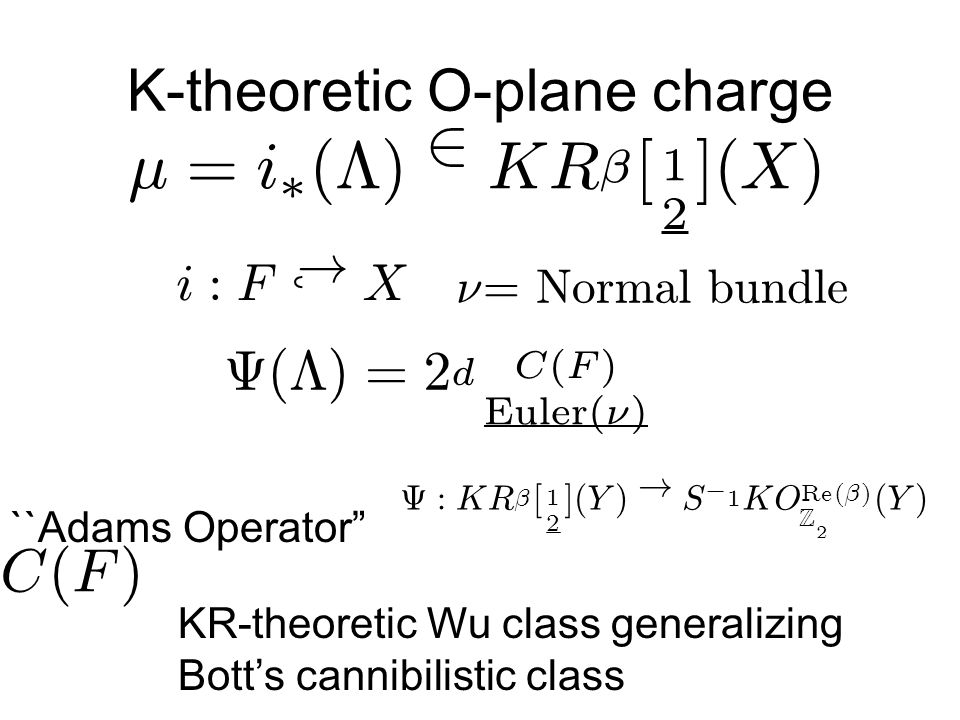 The Rr Charge Of Orientifolds Arxiv And Work In Progress With Jacques Distler Dan Freed Texpoint Fonts Used In Emf A A A A A A A A A Ppt Download