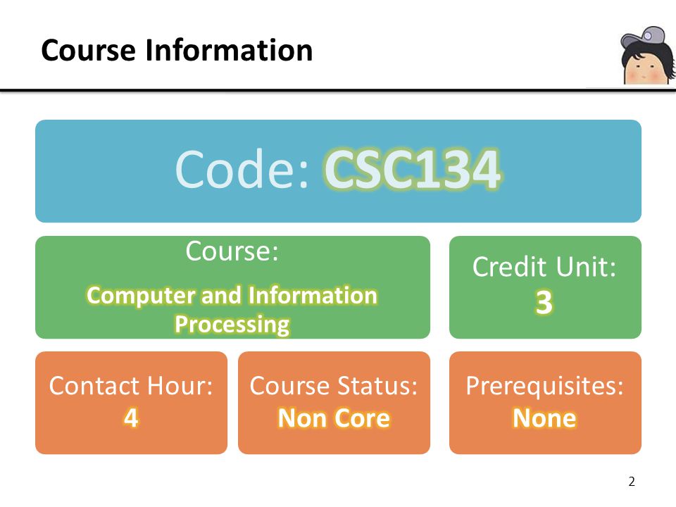 Course Information 2