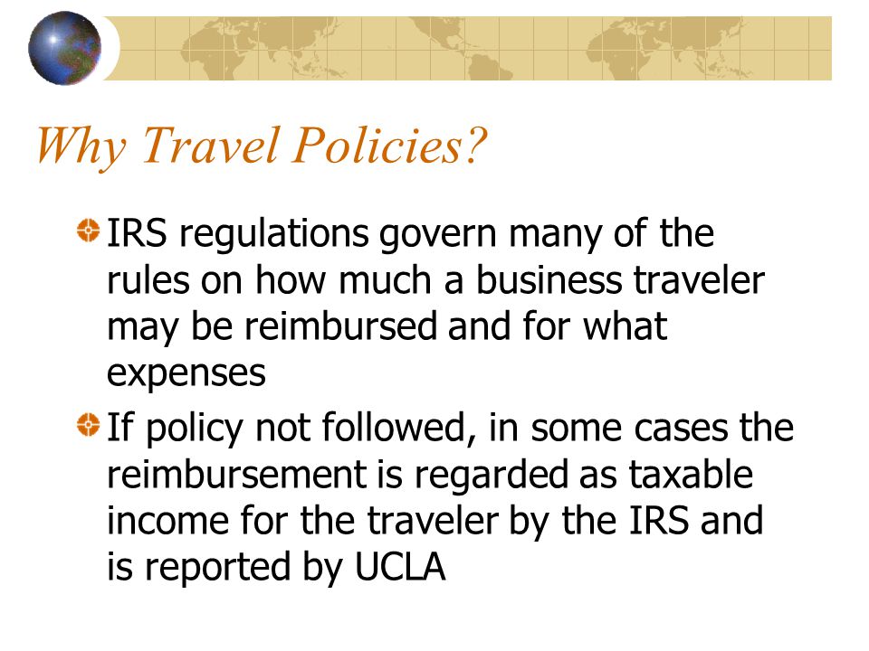 Why Travel Policies.