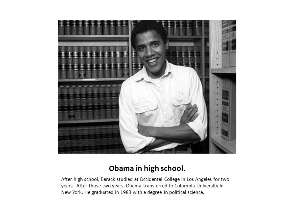 Obama in high school.